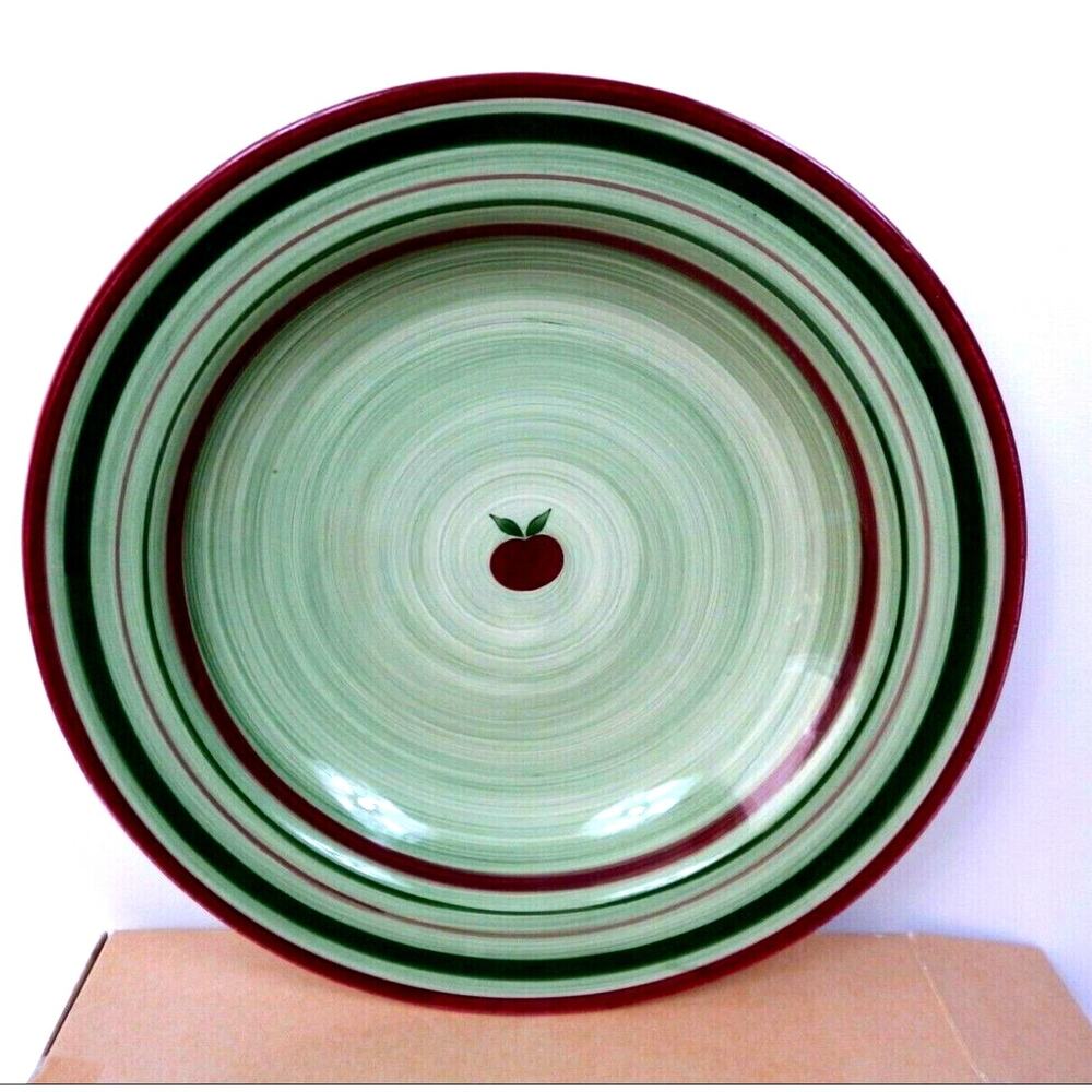 Franciscan APPLE PIE Large Serving Bowl 16" Earthenware Made In USA MINT w Box